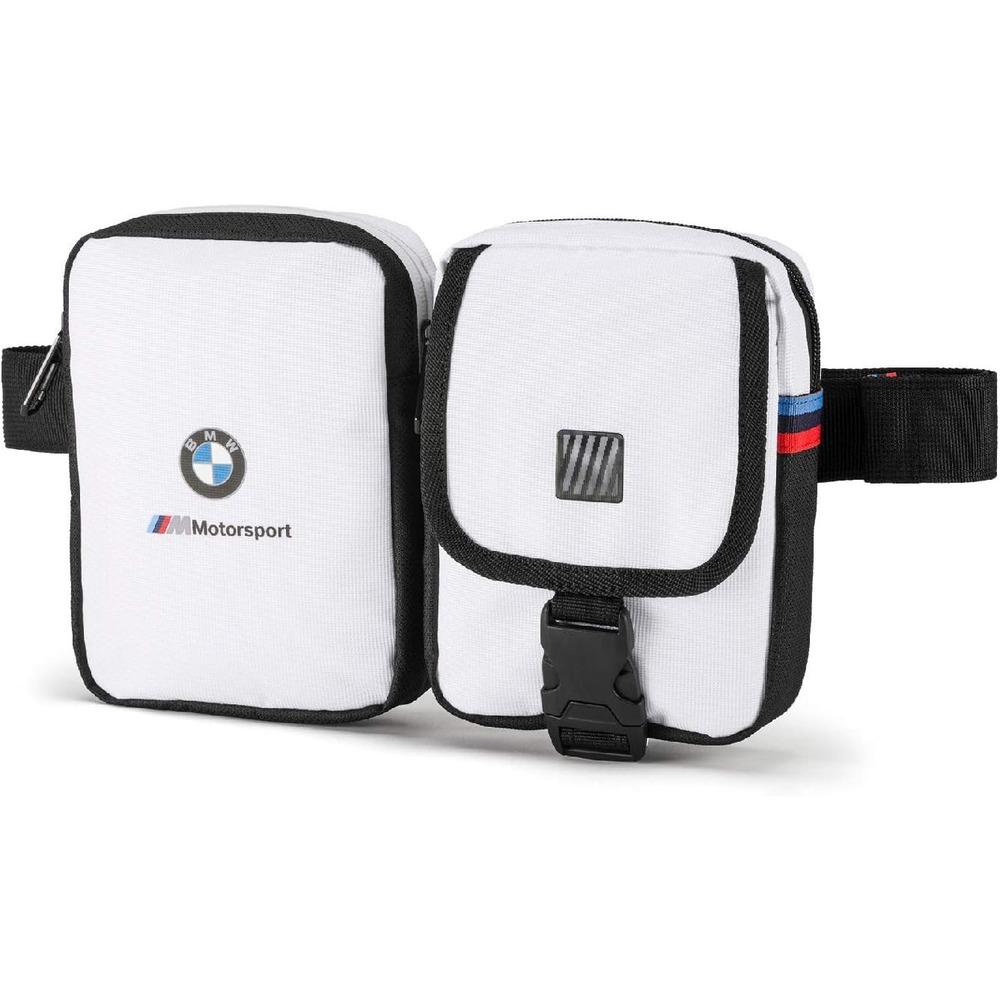 PUMA x BMW M Motorsport Double Portable Waist Bag (White)